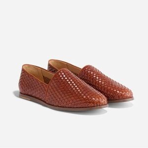 Nisolo Mara Woven Slip-Ons Brandy
